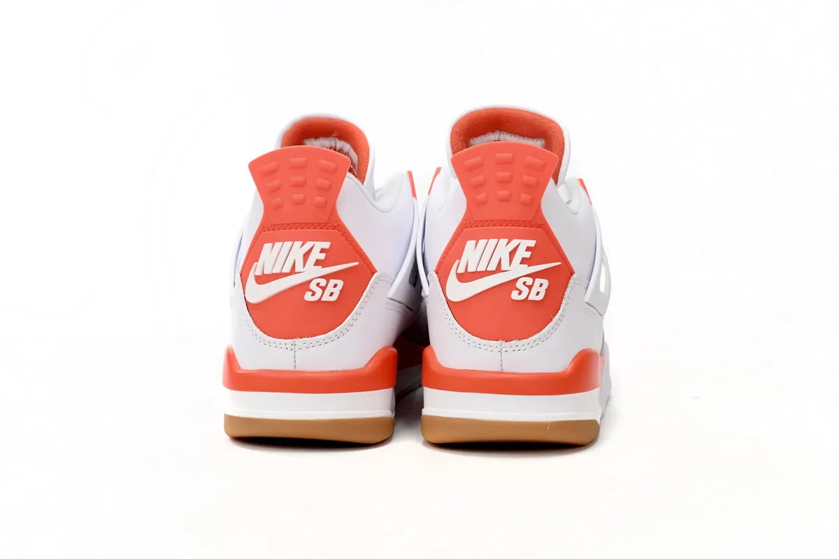 Air Jordan 4 White Orange