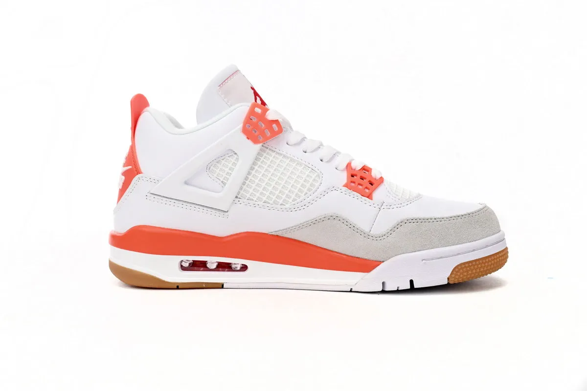 Air Jordan 4 White Orange