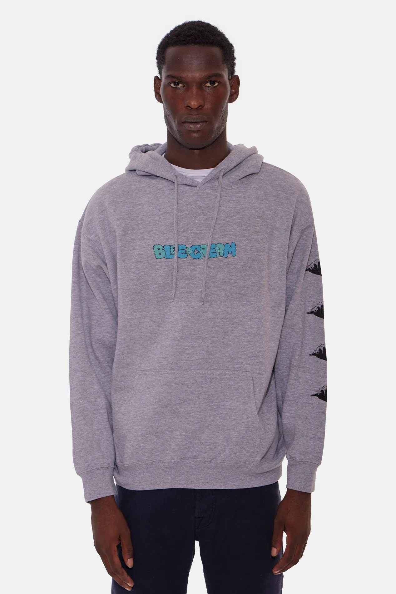 B&C Bubble Logo Hoodie Grey