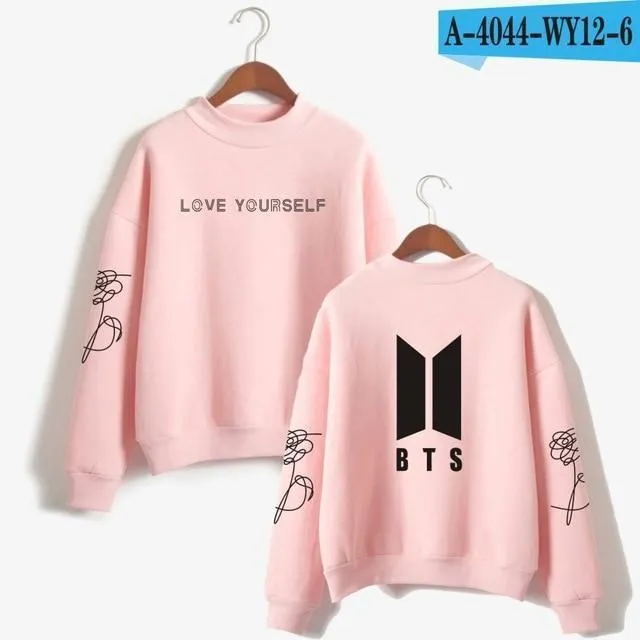 BTS  Love Yourself k pop Women Hoodies Sweatshirts