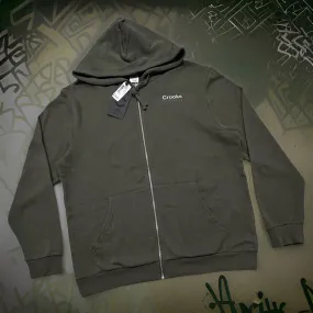 *CROOKS & CASTLES* (GREEN HUNTER) *MIRROR* ZIP UP HOODIES