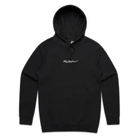 Embroidered Milpool Pullover Hoodie (Black)