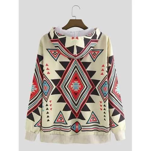 Ethnic Style Loose Hoodies