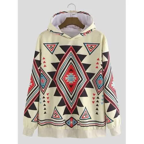 Ethnic Style Loose Hoodies