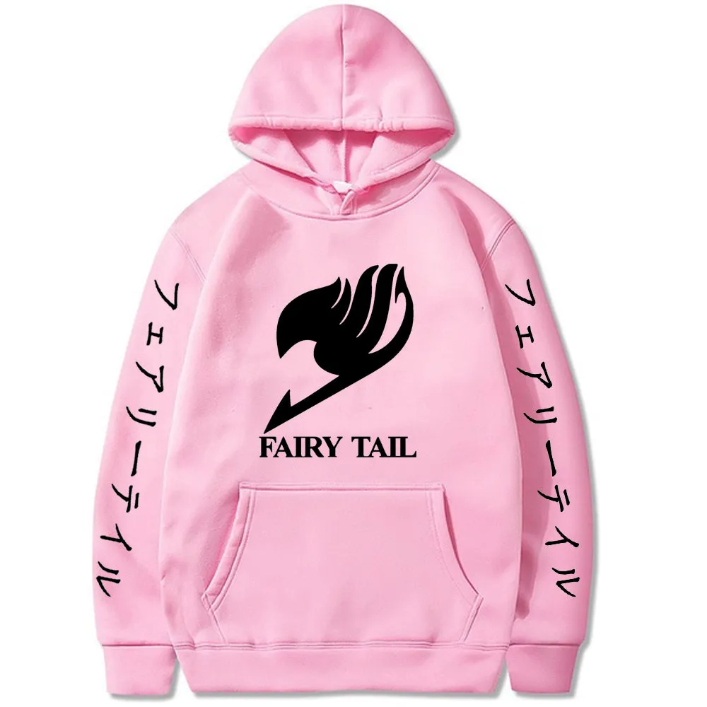 Fairy Tail Hoodies Men Women Long Sleeve Sweatshirt Manga Graphic Hoodies Oversized Harajuku Cosplay Clothes