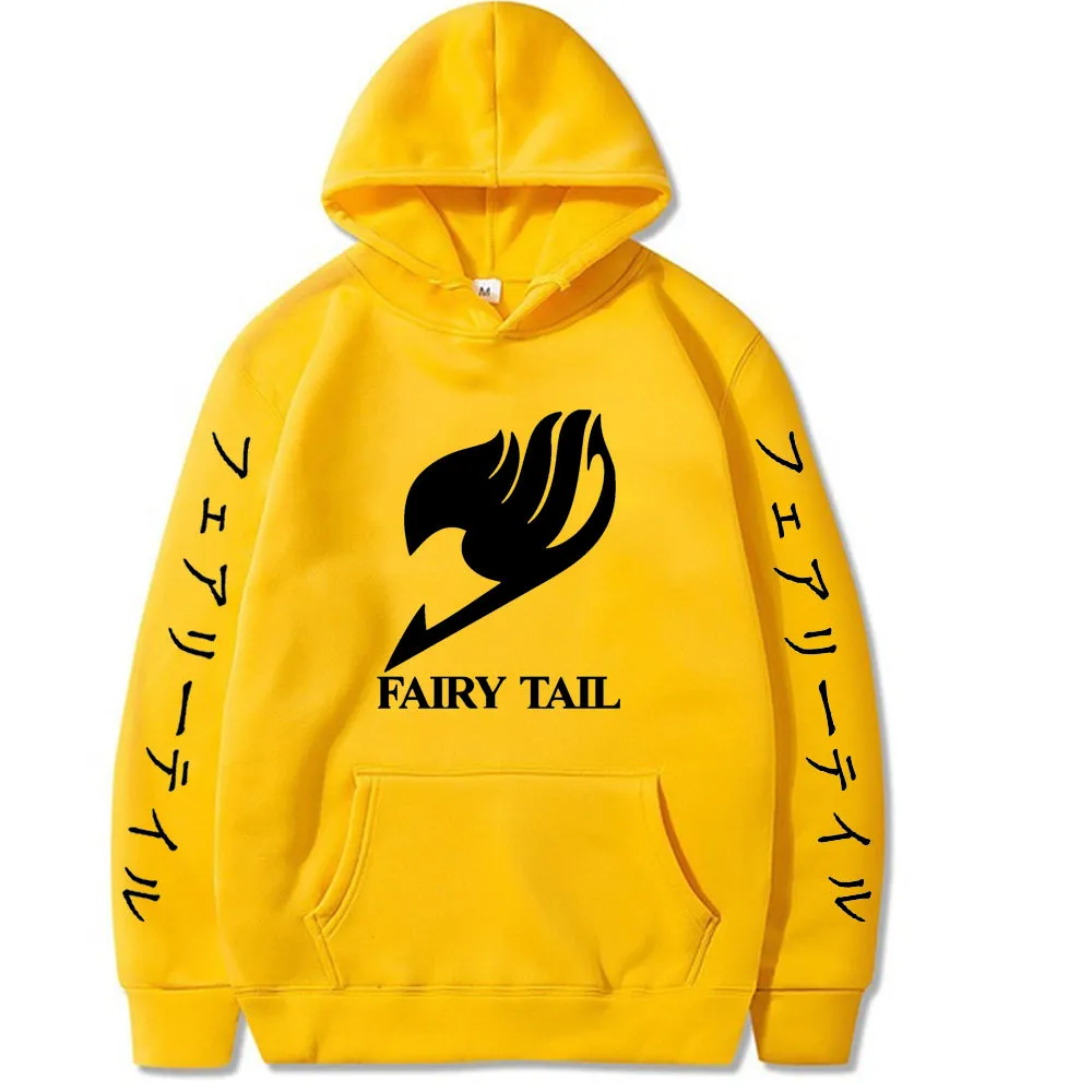 Fairy Tail Hoodies Men Women Long Sleeve Sweatshirt Manga Graphic Hoodies Oversized Harajuku Cosplay Clothes