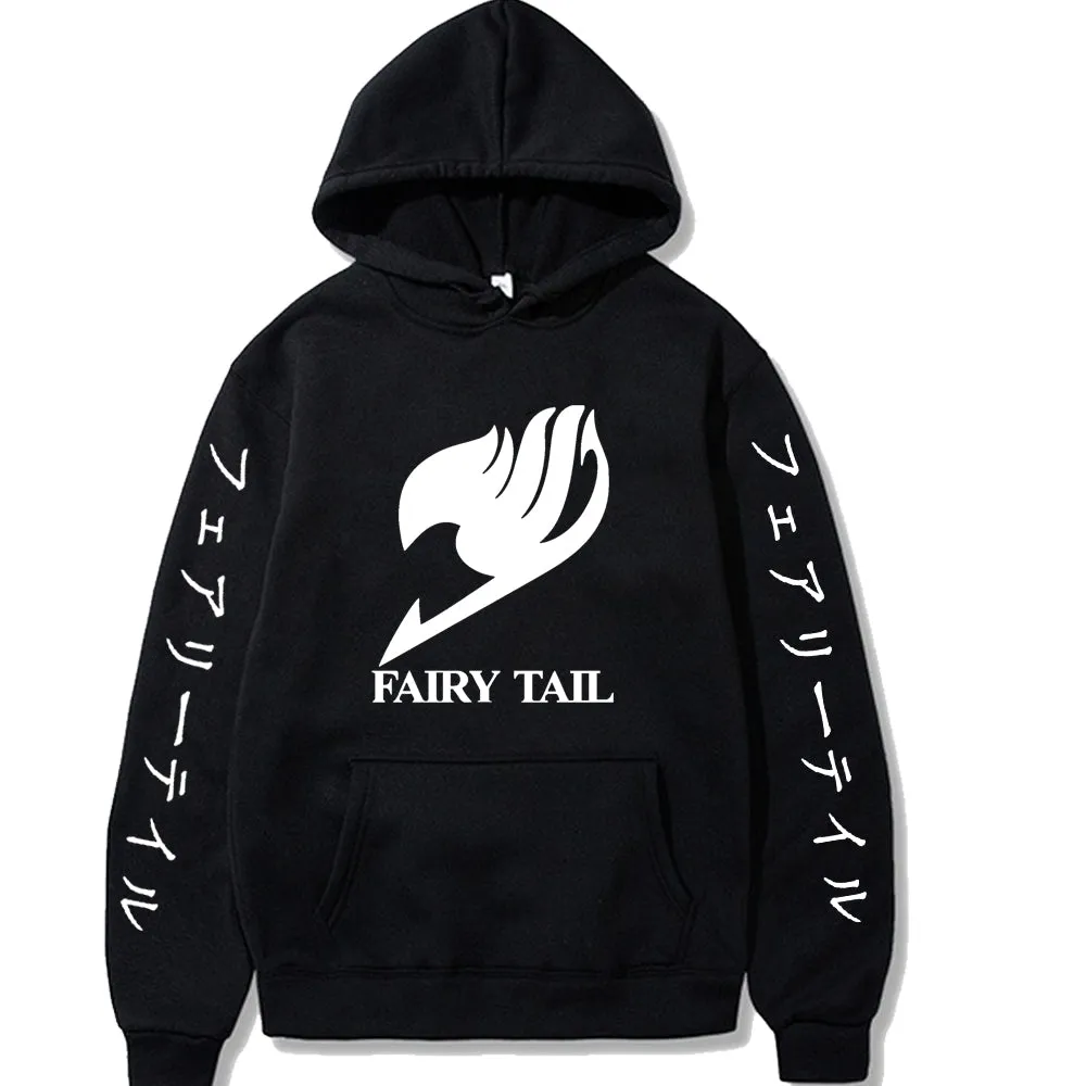 Fairy Tail Hoodies Men Women Long Sleeve Sweatshirt Manga Graphic Hoodies Oversized Harajuku Cosplay Clothes