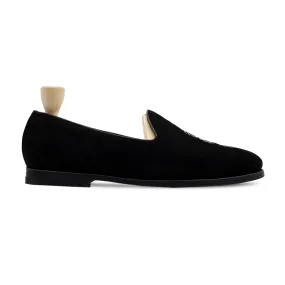 Iberica - Men's Black Kid Suede Loafer