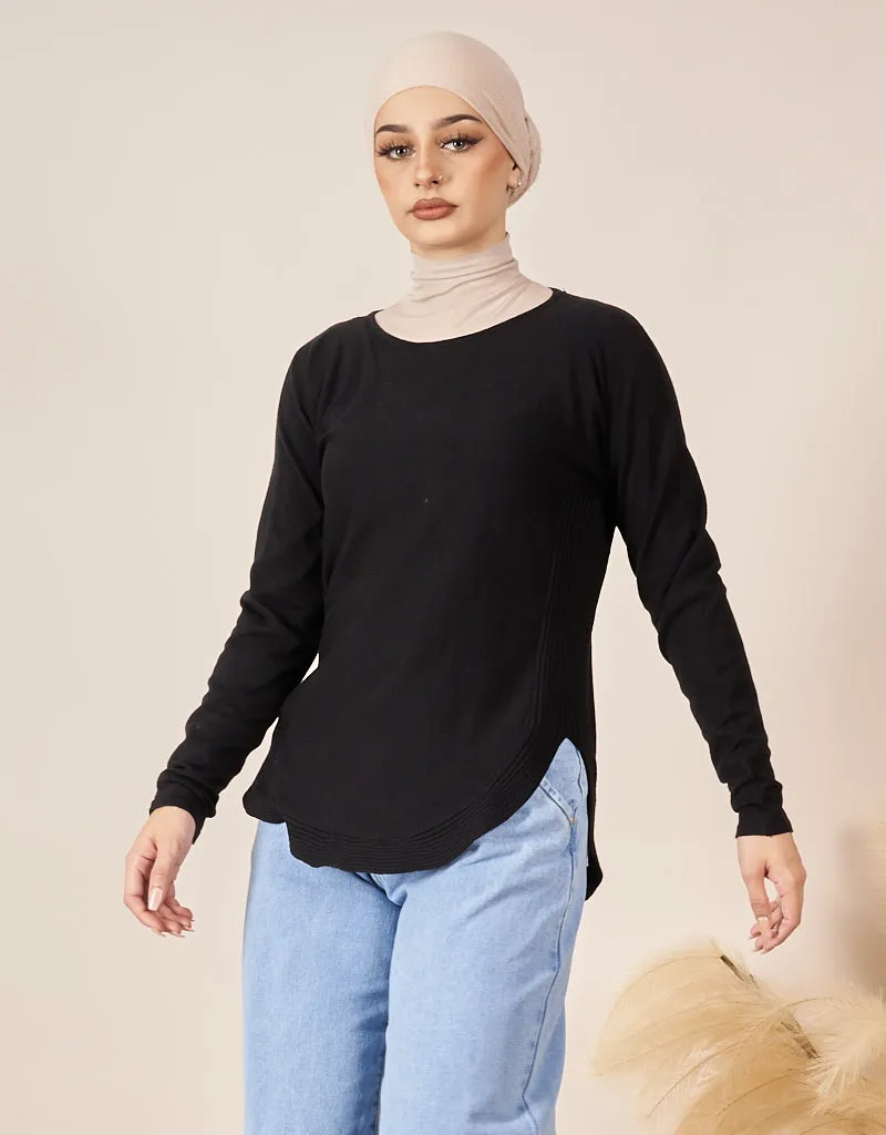 Knitted Loop Jumper - Dark Shades