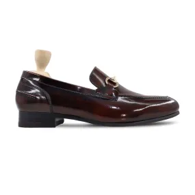 Milton - Men's Dark Brown Box Leather High Shine Loafer