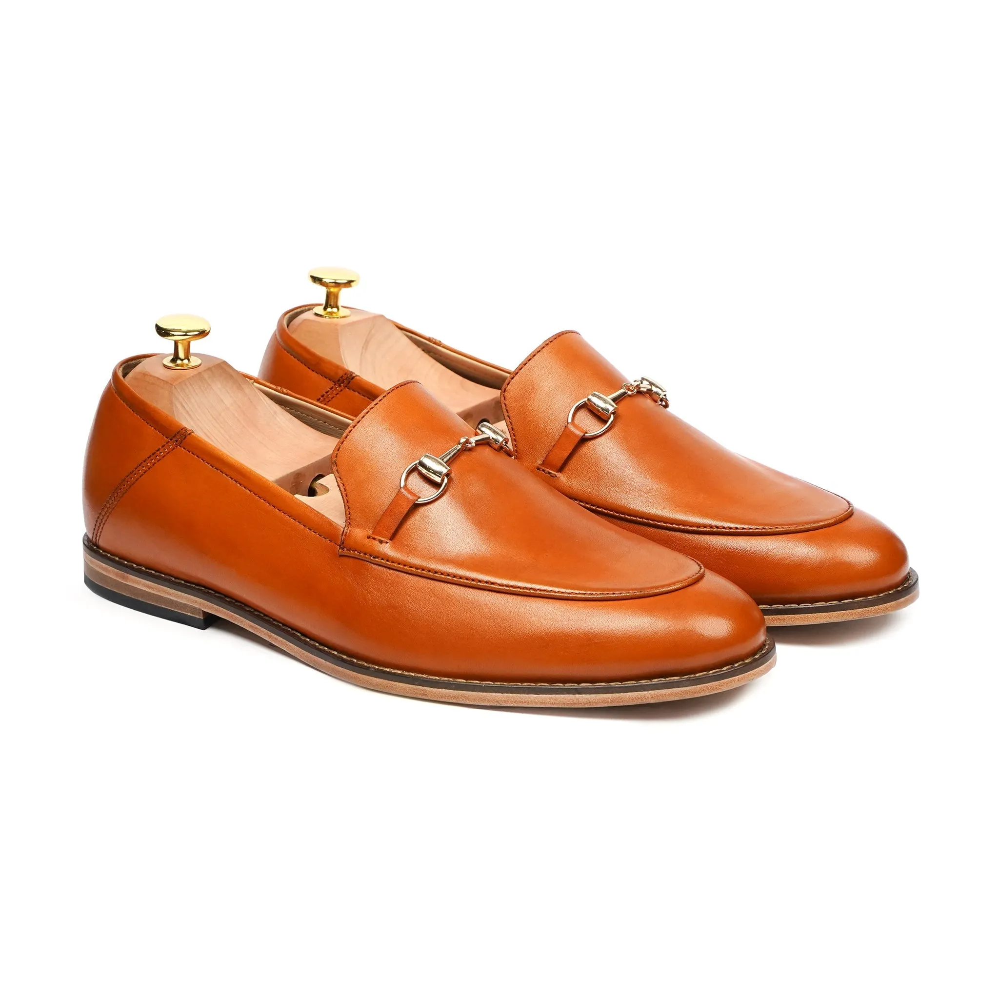 Patenza - Men's Tan Calf Leather Loafer