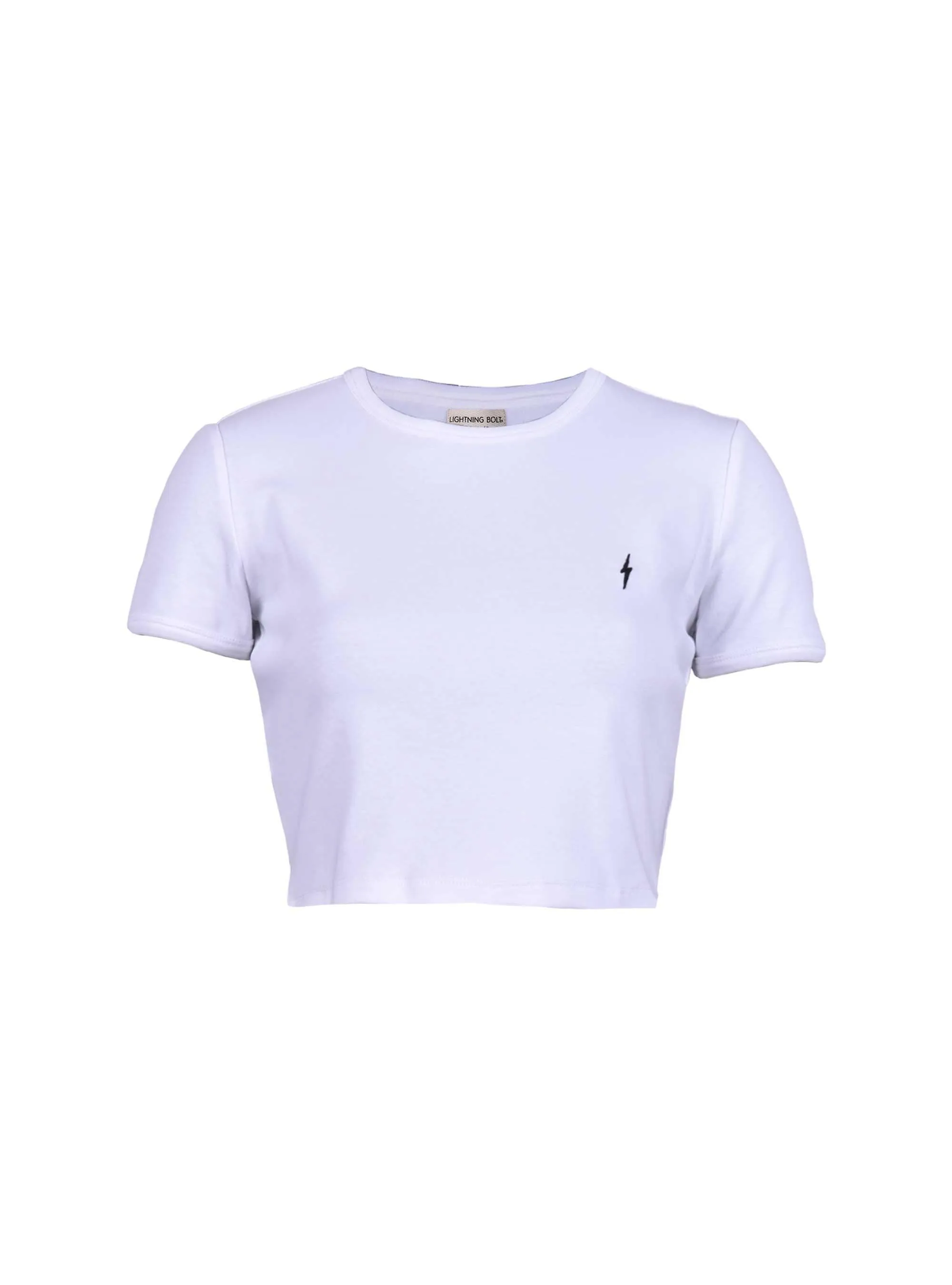 PLAIN CROPPED T-SHIRT