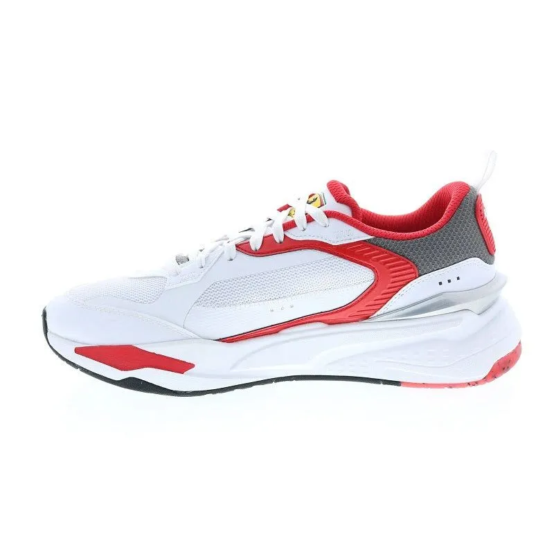 Puma Men's Ferrai RS Fast Shoes - White / Rosso Corsa Red / Smoked Pearl