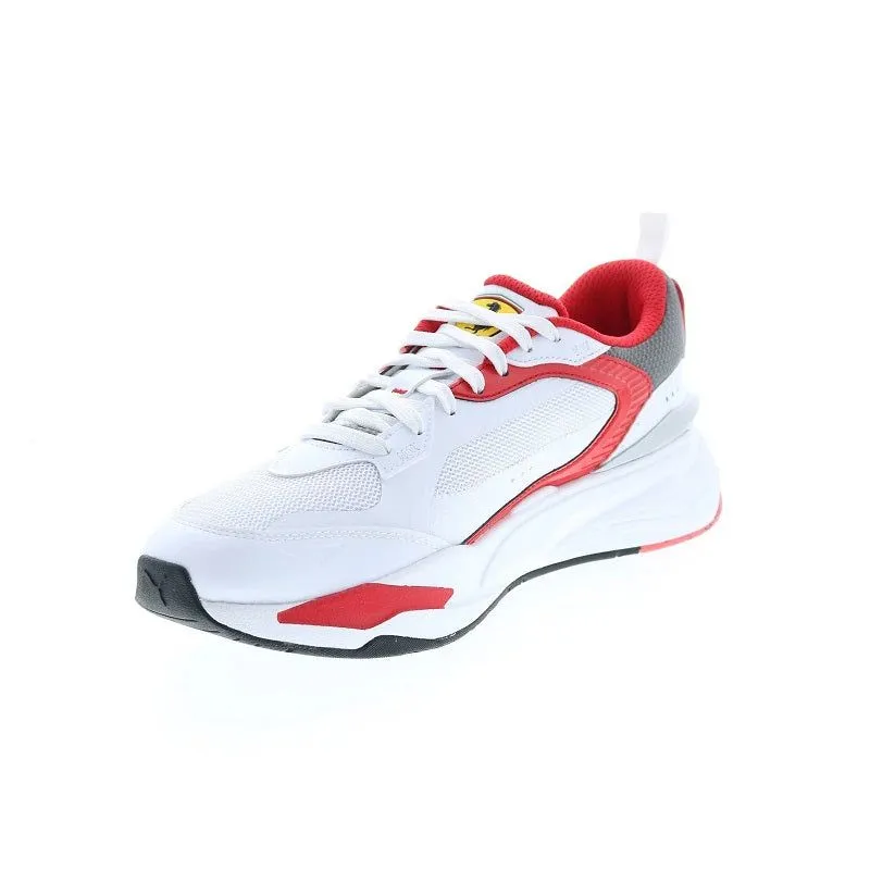 Puma Men's Ferrai RS Fast Shoes - White / Rosso Corsa Red / Smoked Pearl