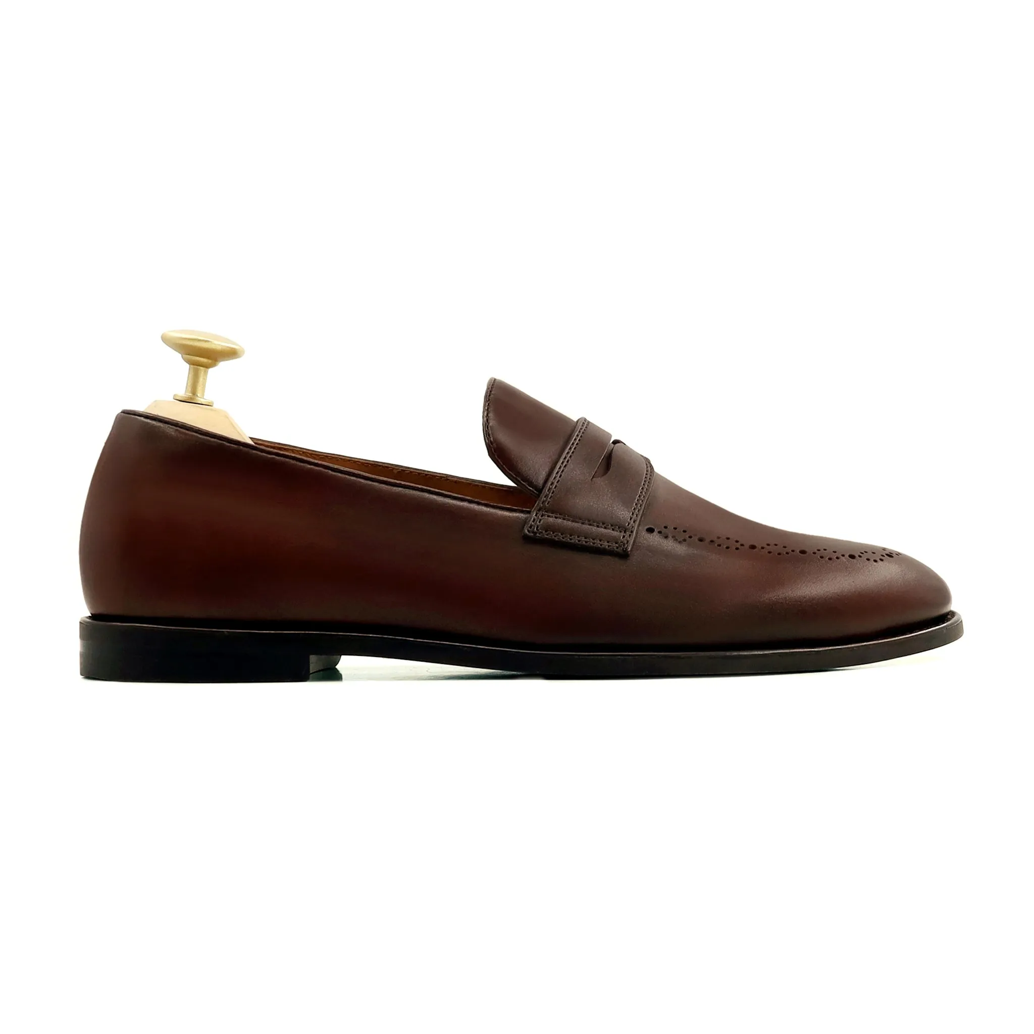 Tigo - Men's Reddish Brown Calf Leather Loafer