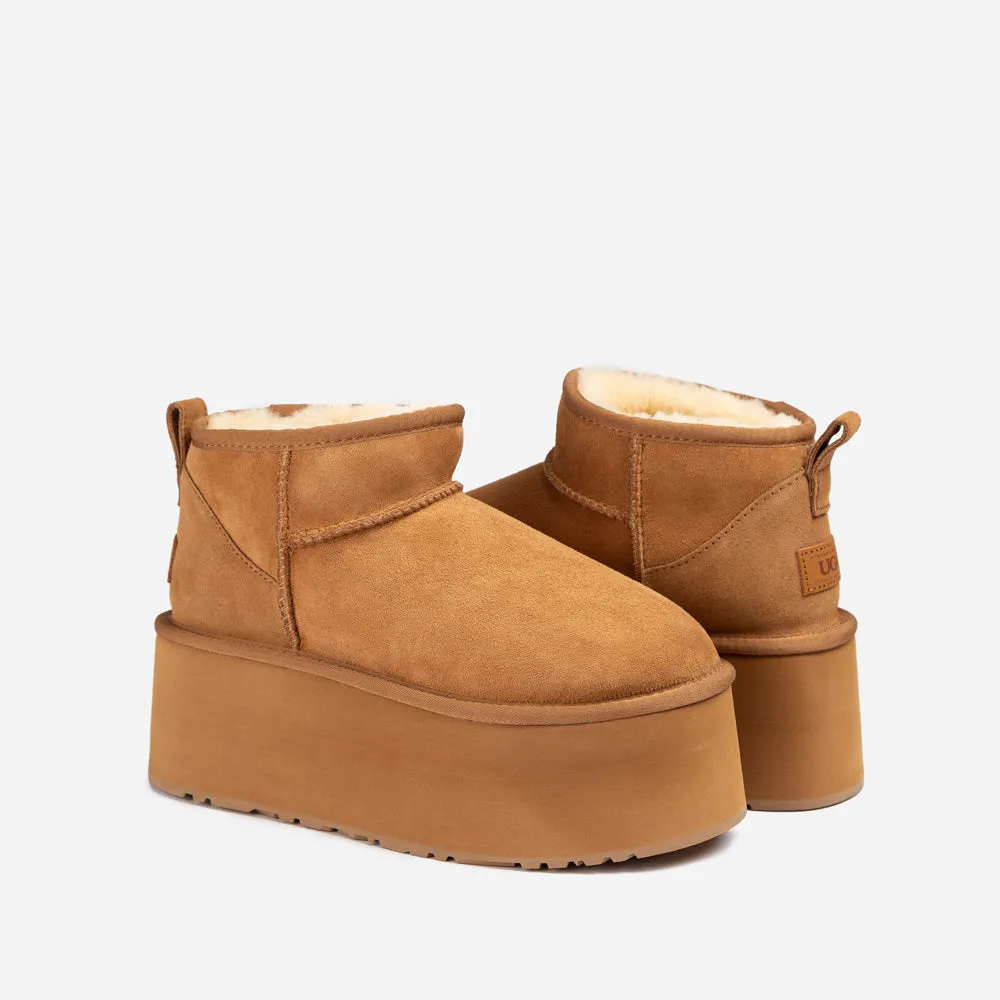 Ugg Classic Platform Ultra Mini Boot (7cm) (Water Resistant)