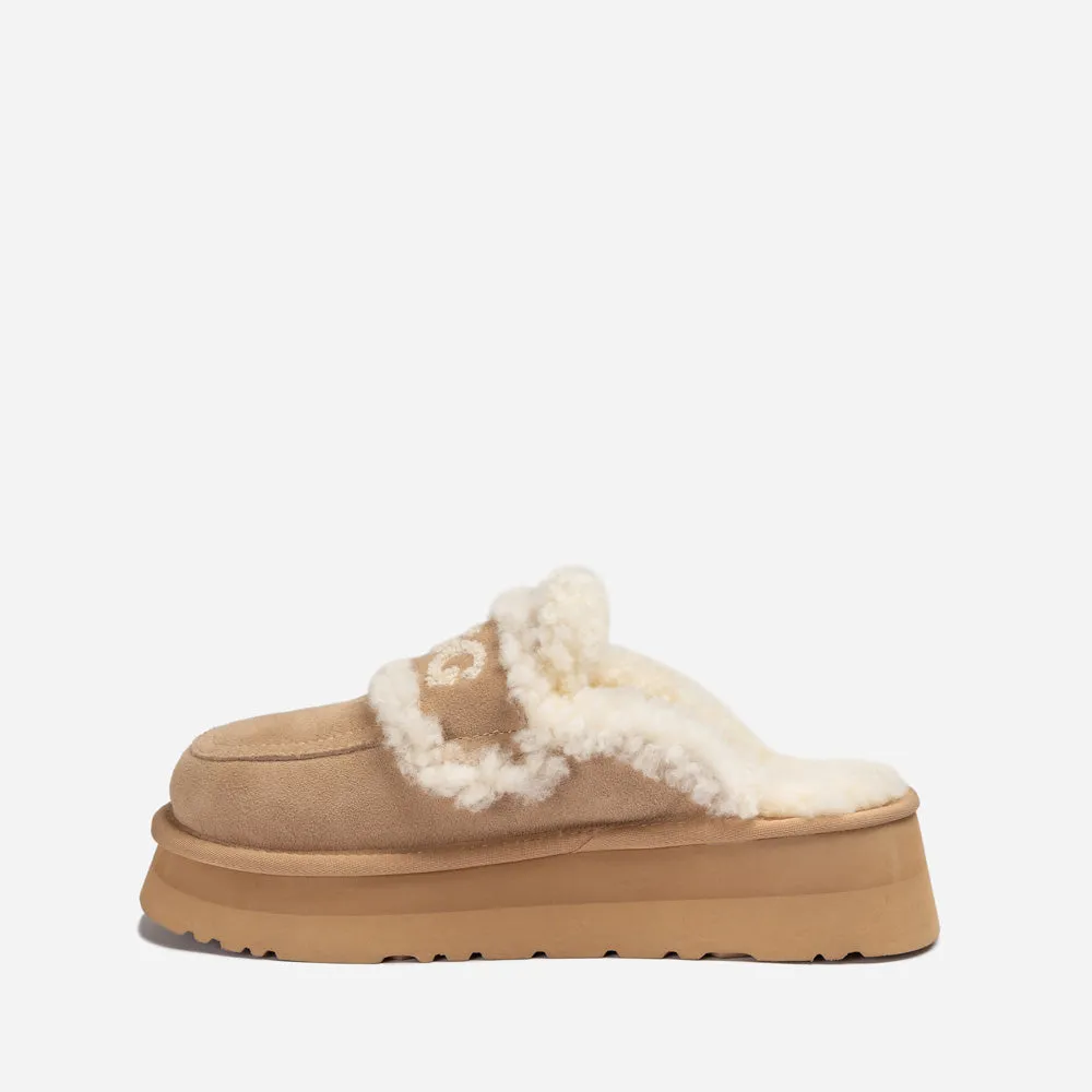 Ugg Violet Shearling Platform Slipper