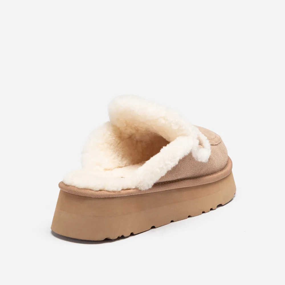 Ugg Violet Shearling Platform Slipper