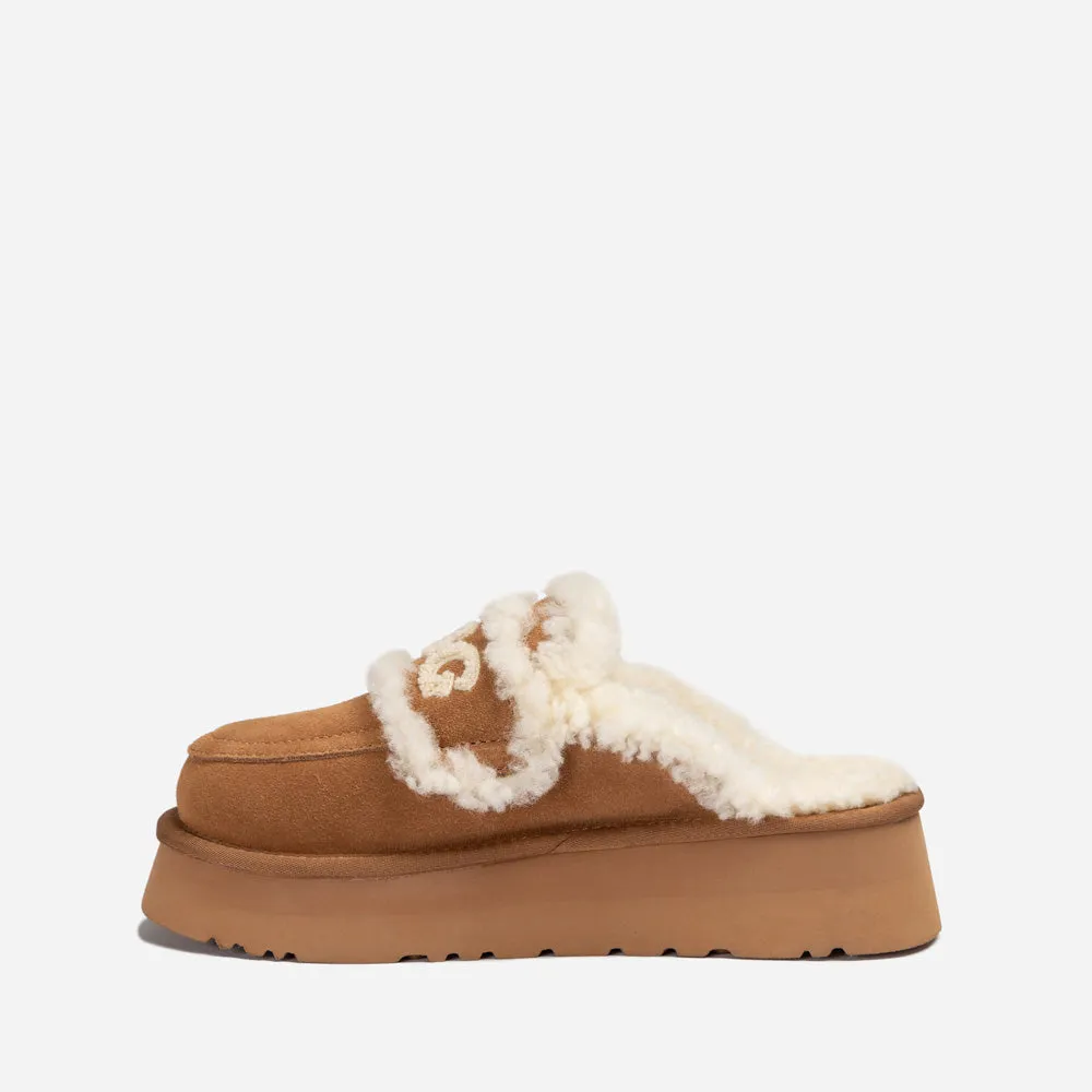 Ugg Violet Shearling Platform Slipper