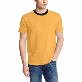 Uniquely You Mens T-Shirt /  Yellow Orange     - Short Sleeve Casual Shirt