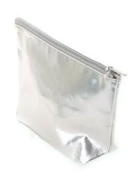 Zip Pouch| METALLIC Silver